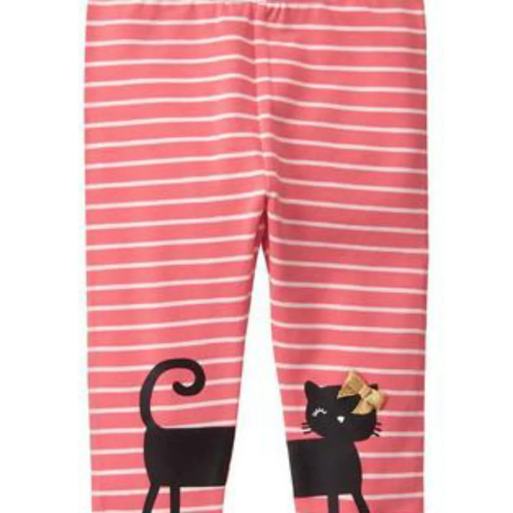Gymboree Kitty in Pink Crew Sweatshirt & Legging